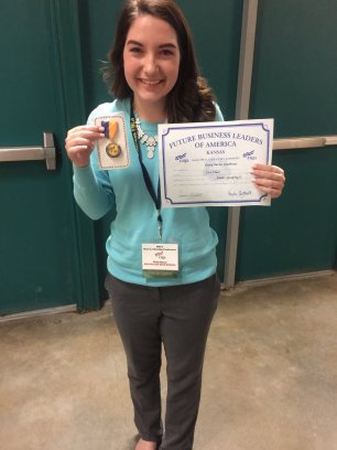 National Qualifier and State Champion 1st place in Public Speaking II - Daisy Burns